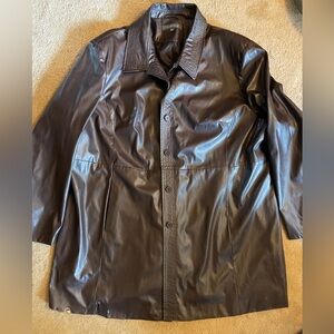 Additionelle Chesnut 4X Brown Pleather Jacket